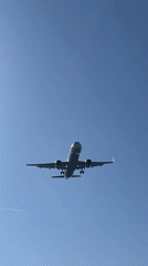 Aircraft on final approach captured overhead in Sofia