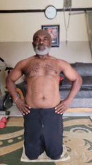 Man's Morning Workout Routine Captured in Nigerian Home