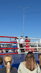 Boxing match ends in Samara with referee between fighters
