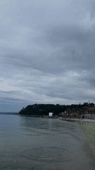 Cloudy afternoon captured along Greek coastal waters in Kassandra
