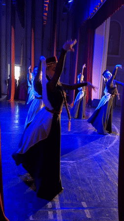 Traditional dance performance staged in Vagharshapat theater