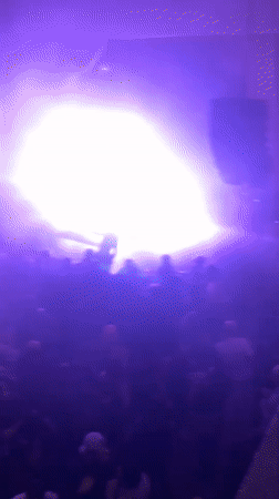 DJ performs early morning concert in Buenos Aires