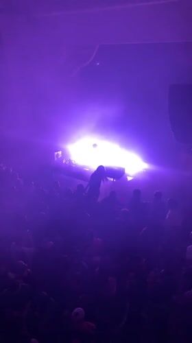 DJ performs early morning concert in Buenos Aires