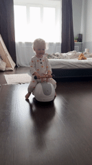 Mother and toddler's morning routine captured in Vladimir, Russia