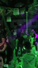 Large celebration with bachelorette party captured at Plovdiv nightclub