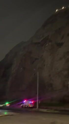 Nighttime emergency situation reported near cliff in Arica Chile