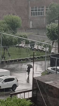 Rainy afternoon moments captured in Vagharshapat, Armenia