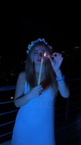 Candlelit balcony shoot and nightlife scenes in Budva