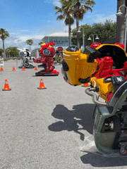 Robot-themed rides spotted at Panama City Beach outdoor event