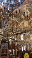 Visitor captures ornate frescoes at Bachkovo Monastery church