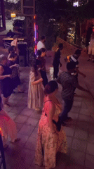 Nightlife scenes captured at outdoor venues in Accra