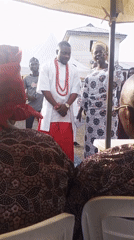 Traditional ceremony draws crowd under tents in Lokoja, Nigeria