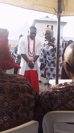 Traditional ceremony draws crowd under tents in Lokoja, Nigeria