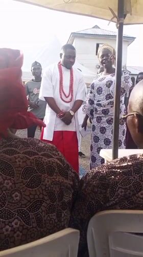 Traditional ceremony draws crowd under tents in Lokoja, Nigeria