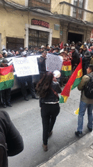 Anti-Rodrigo Paz democracy protest draws hundreds in La Paz