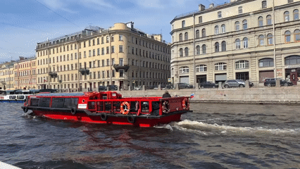 Morning scenes documented across Saint Petersburg's canals and architecture