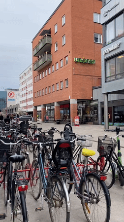 Uppsala morning scenes captured across downtown streets and shops