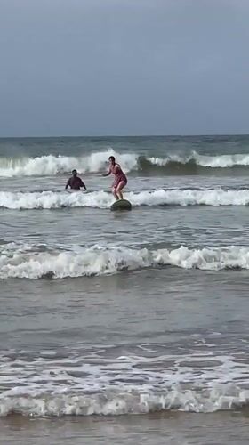 Morning surf session documented at Weligama Beach, Sri Lanka