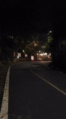 Da Lat streets and venues lit up on a September night