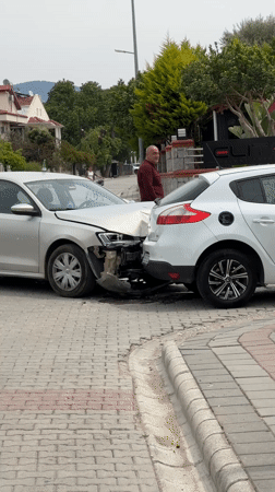 Car accident and bridal shop scenes captured in Fethiye