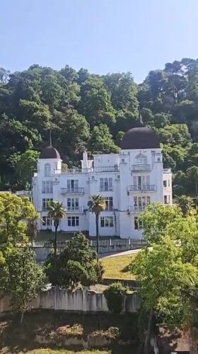 Dawn photography session captures domed building in Kialasur Abkhazia