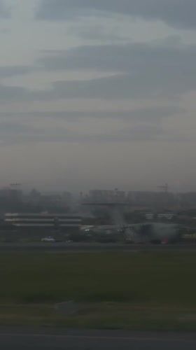 Aircraft spotted on tarmac at Armenia's Zvartnots Airport