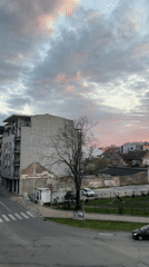 Dusk photography session captured in Novi Sad neighborhood