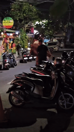 Nighttime beachfront scenes across Denpasar locations