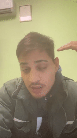 Man Records Direct-to-Camera Message in Stara Zagora, Bulgaria