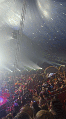 Circus show features motorcycle stunts, acrobatics, robot performer in Bulgaria