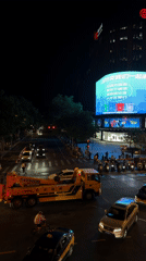 Nighttime urban scenes documented in Beijing's Xicheng District