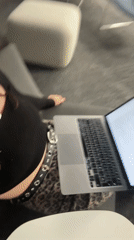 Late-night work session captured at Mexico City co-working space