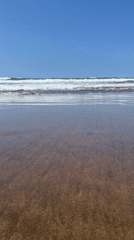 Sunny beach scene captured in Casablanca, Morocco