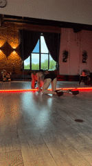 Dance practice session underway at a Vladimir studio