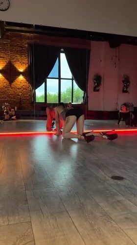 Dance practice session underway at a Vladimir studio