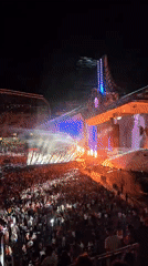 Massive outdoor concert lights up Cluj-Napoca night