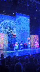 Drum performance lights up Alkmaar theater stage