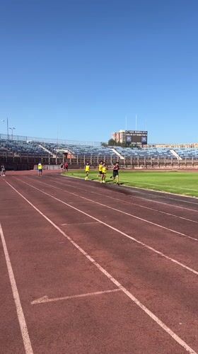 Track and field training session at Arica stadium
