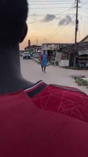 Evening street life captured on video in Agege, Nigeria