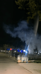 Nighttime drive captured in 21 memory fragments over 18 minutes