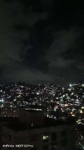 Witness documents Caracas nighttime cityscape over two-hour period