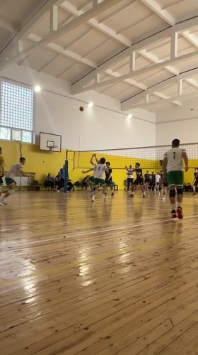 Indoor volleyball match observed in Pazardzhik gymnasium