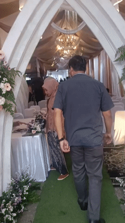 Traditional wedding ceremony celebrated in Depok, Indonesia