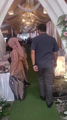 Traditional wedding ceremony celebrated in Depok, Indonesia