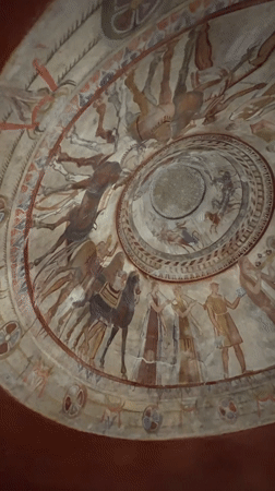 Tourist explores Kazanlak's ancient Thracian tomb and cultural sites
