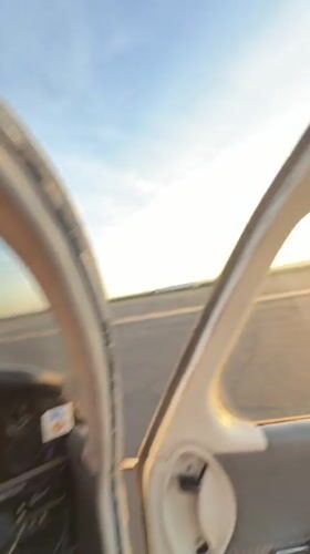 Pilot conducts sunrise flight operations at Coalinga airfield