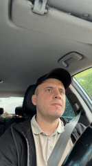 Focused driving on the roads of Chaikovsky, Russia