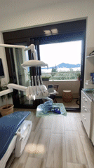 Dental office with balcony garden documented in Podličak, Montenegro