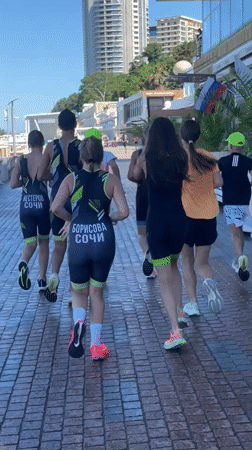 Morning run and landmarks along Sochi's city promenade