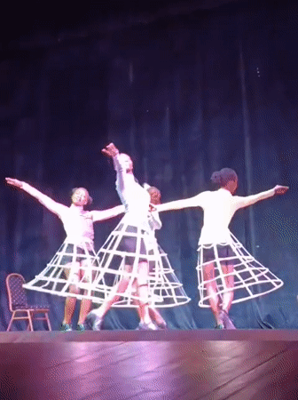Live Nairobi stage show blends guitar performance with crinoline-skirted dance